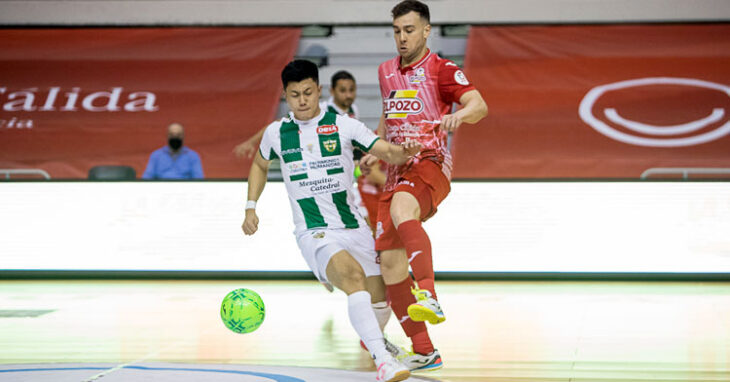 Shimizu en el partido del pasado miércoles en Murcia. Foto: Pascu Méndez / ElPozo Murcia FS