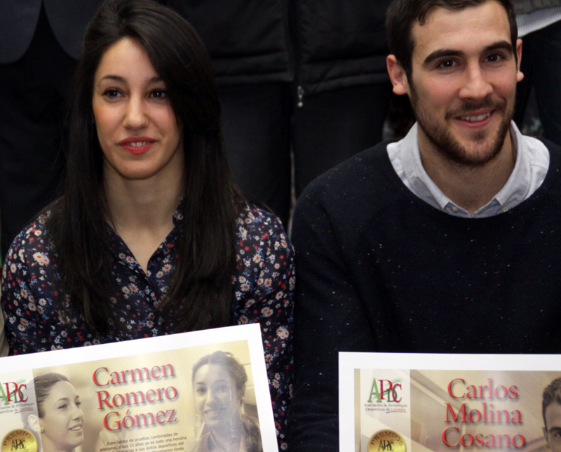Carmen Romero y Carlos Molina, los mejores deportistas cordobeses de 2014 en la XIX Gala de la APDC.