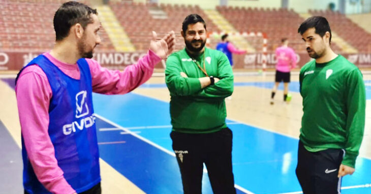 Josan González durante una sesión en Vista Alegre. Foto: @CordobaFutsal