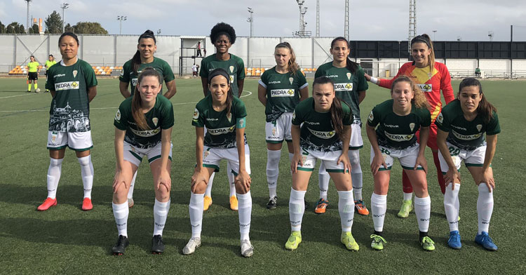 El once de Córdoba Femenino en Valencia