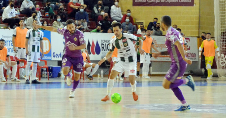 Pablo del Moral en el partido de ida ante Palma Futsal. Autor: Javier Olivar