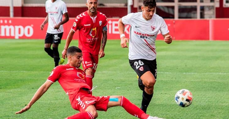 El Tamaraceite en su último partido a domicilio, ante el Sevilla Atlético (0-0).