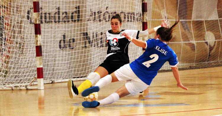 Ceci Moreno en un partido en Melilla esta temporada.