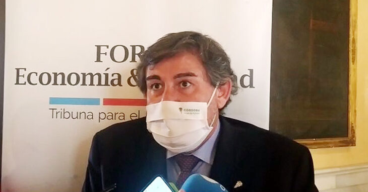Javier González Calvo durante sus declaraciones en la Universidad de Córdoba.