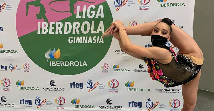 La gimnasta Noa Ámber Álvarez. Foto: Club GR Séneca.