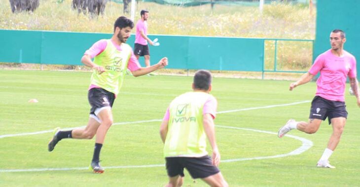 Visus en uno de sus últimos entrenamientos con el primer equipo del Córdoba.