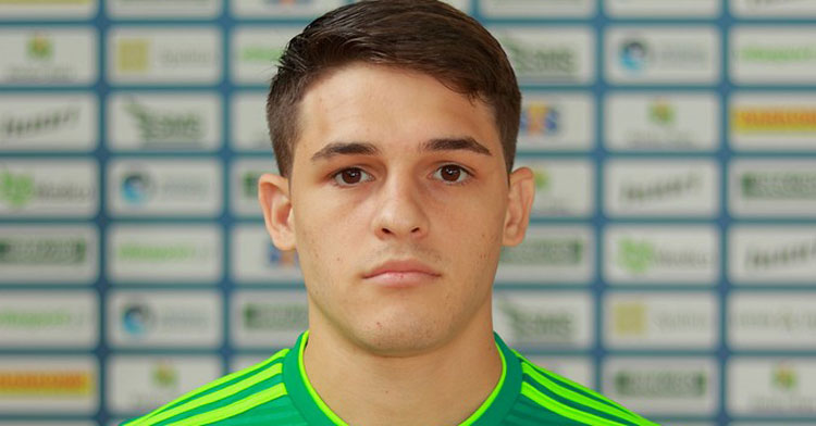 Viana en la foto de plantilla de su anterior club. Foto: http://2019.bts.rekord.com.pl