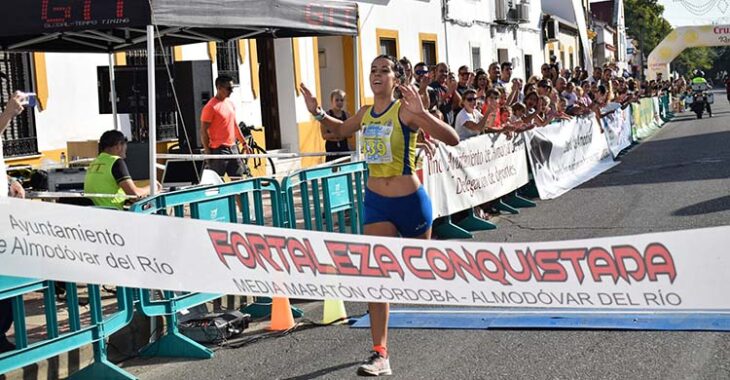 La ganadora de la última edición celebrada de la Media Maratón de Almodóvar del Río en 2019.