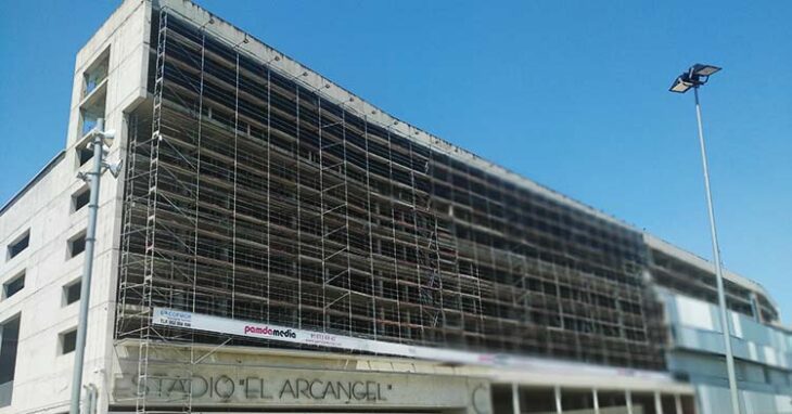 La imagen actual de la fachada de la Preferencia de El Arcángel.
