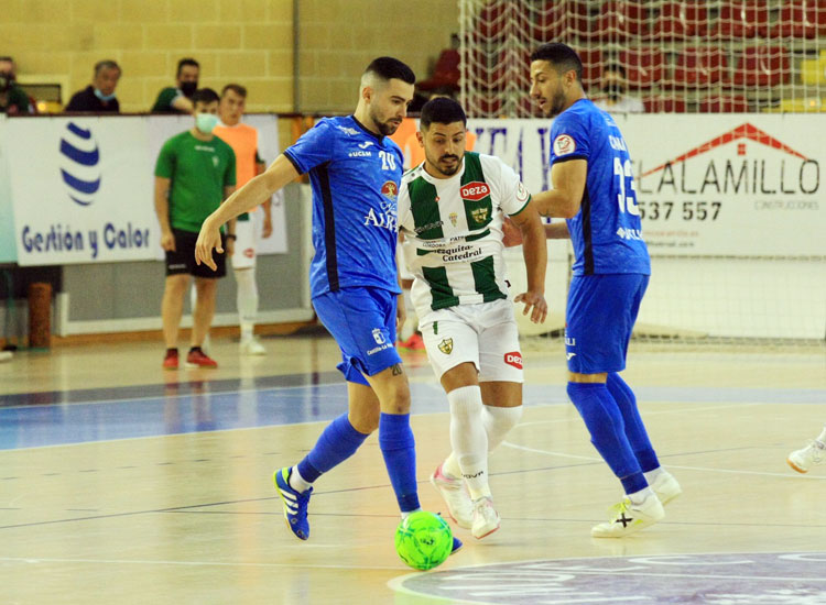 Jesús Rodríguez en el encuentro frente al Valdepeñas. Foto: Córdoba Futsal