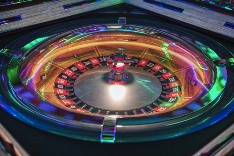 Ruleta en vivo de casino.