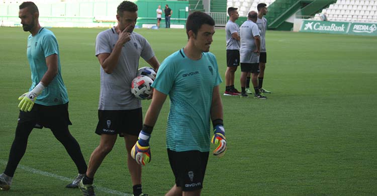 Edu Frías apura sus últimos entrenamientos con el Córdoba.