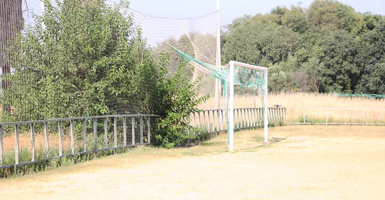 La imagen de una de las porterías del campo dos de la Ciudad Deportiva. La imagen de una de las porterías del campo dos de la Ciudad Deportiva.