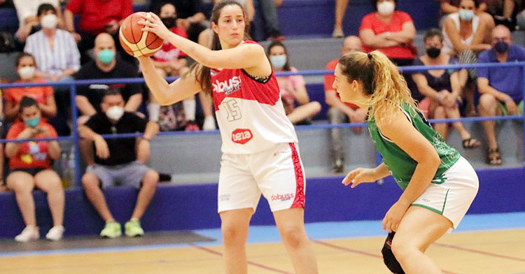 María Castro en un partido de la pasada campaña