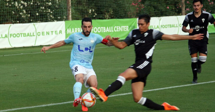 Mario Ruiz en el partido de ayer en Marbella. Foto: Ciudad de Lucena