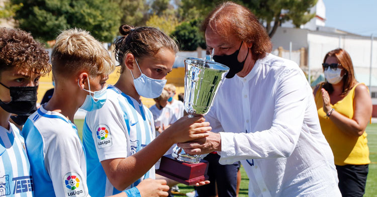 Perico Campos ejerciendo como padrino del torneo