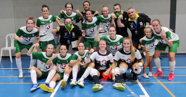 Las chicas del Deportivo Córdoba Cajasur festejando su clasificación
