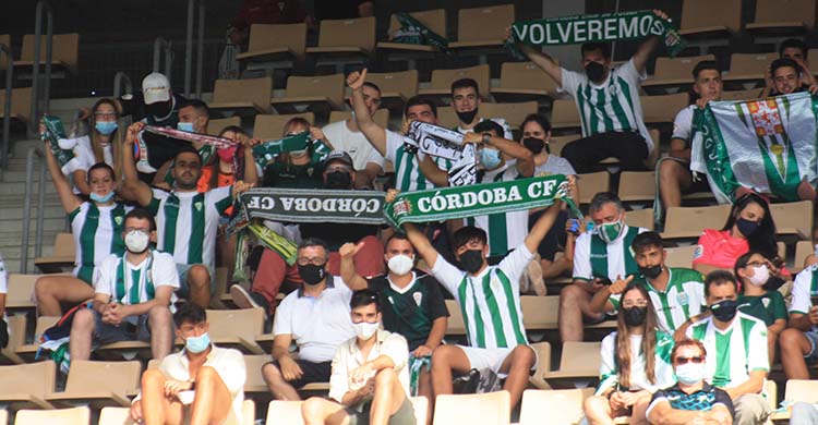 Los seguidores cordobesistas el domingo en Jerez