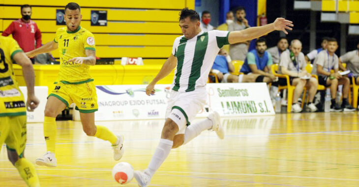 El empuje del cuadro califal no fue suficiente en El Ejido. Foto: Córdoba Futsal