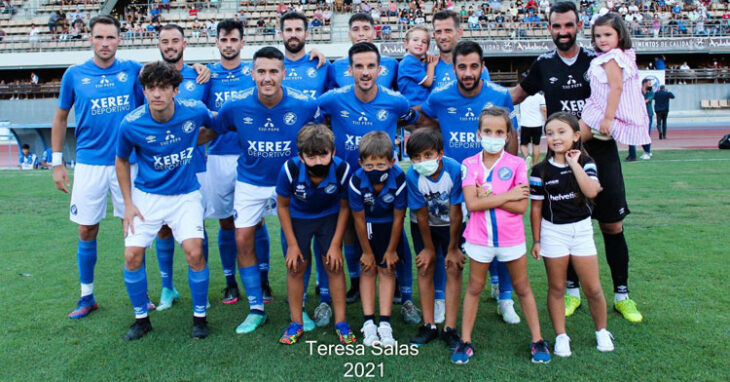 Una formación del Xerez Deportivo FC. Foto: Teresa Salas