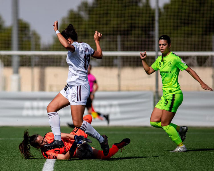 El Pozoalbense durante su partido en tierras manchegas. Foto: CD Alba Fundación