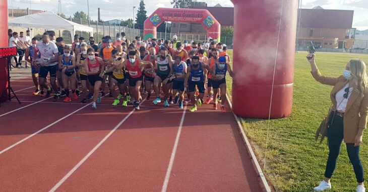 El momento de la salida en Peñarroya. Foto: @dipucordoba