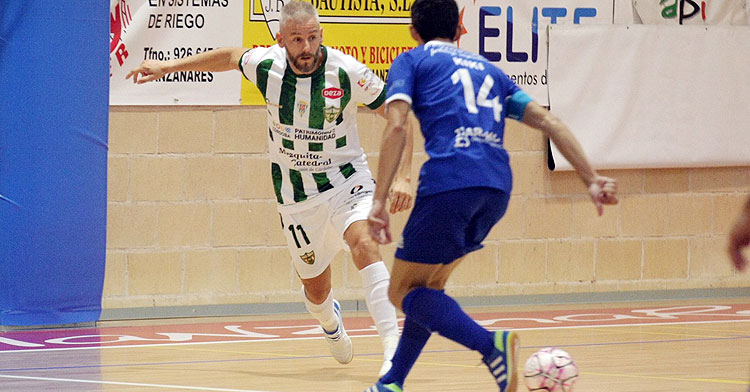Miguelín en un partido de esta pretemporada pasada. Foto: Córdoba Futsal