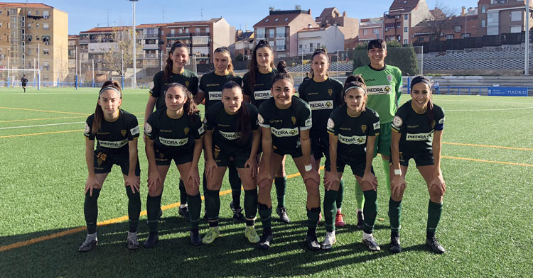 El once inicial cordobesista en Madrid. Foto: Córdoba Femenino