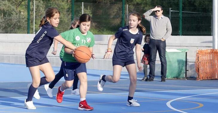 Partido de la categoría alevín femenino de baloncesto.