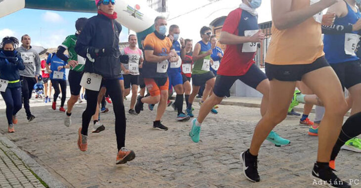 Los primeros instantes de la carrera de este domingo. Foto: Adrián PC / Crónica de Torrecampo