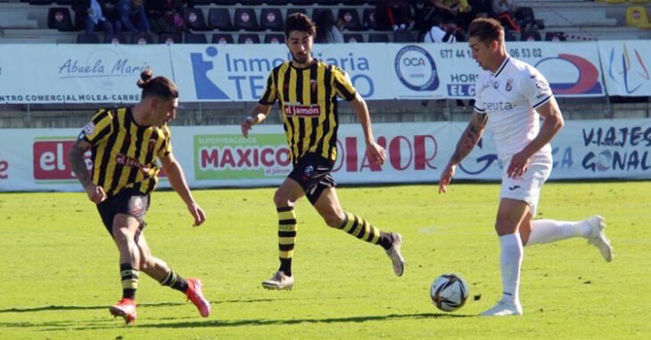El cuadro caballa rescató un punto en Lepe en la última jornada. Foto: AD Ceuta FC