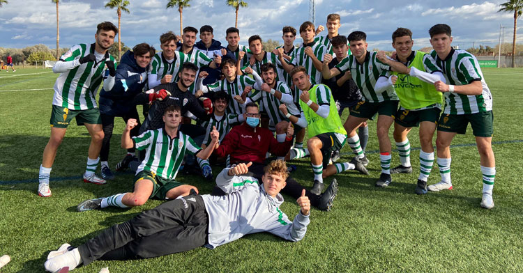 Los juveniles A del Córdoba han ganado 6 de sus 7 últimos partidos. Foto: Cantera CCF