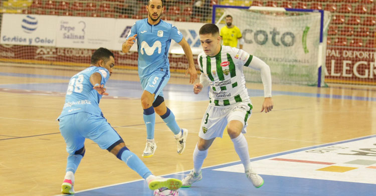 El Córdoba Patrimonio en su partido ante el Inter del pasado miércoles. Foto: Córdoba Futsal