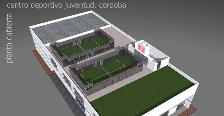 Las dos pistas de pádel que incluiría la nueva instalación de la Juventud.