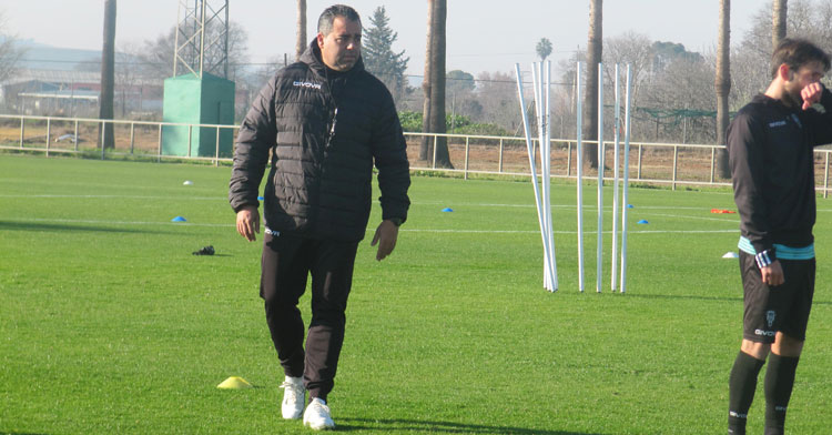 Germán Crespo entrenando esta semana en la vuelta a la Ciudad Deportiva.