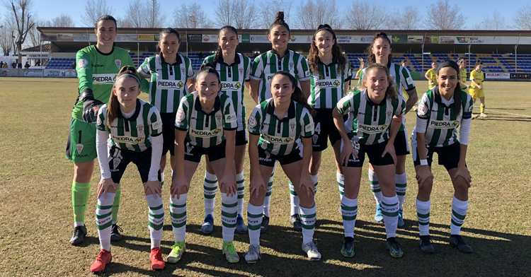 El once blanquiverde en La Moheda. Foto: @CordobaFemenino