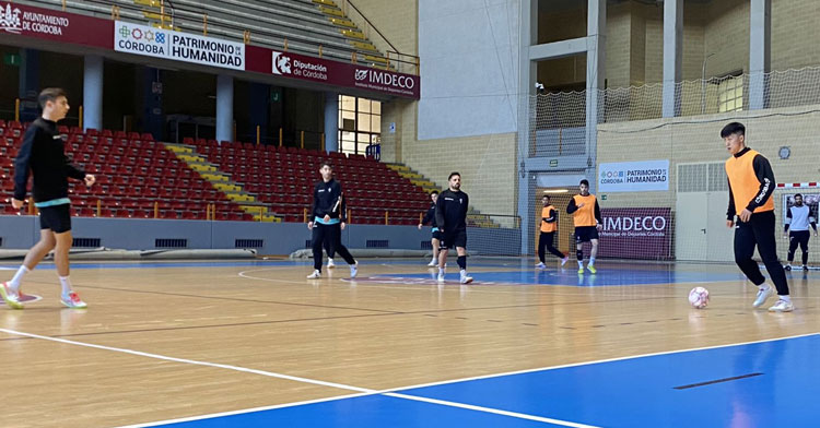 El Córdoba Patrimonio trabajando en Vista Alegre. Foto: Córdoba Futsal