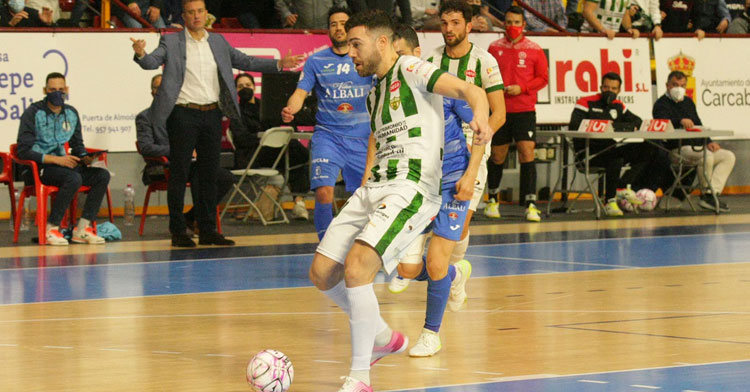 Saura en el encuentro contra el Valdepeñas de la semana pasada. Foto: Córdoba Futsal