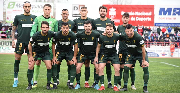 El once del Córdoba que salió victorioso en Don Benito.