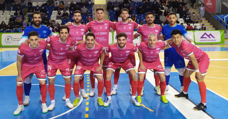 La formación del Córdoba Patrimonio de la Humanidad en Mallorca. Foto: @CordobaFutsal