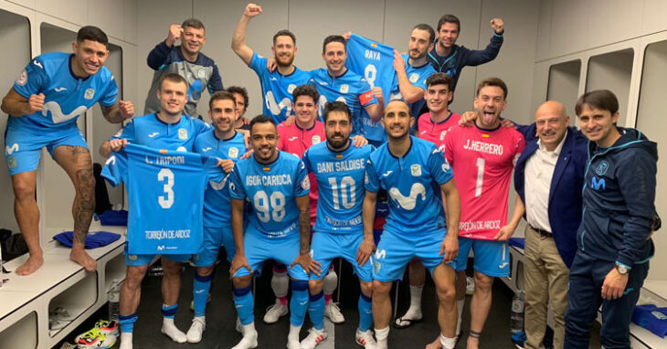 Los jugadores interistas celebrando la clasificación. Foto: Movistar Inter