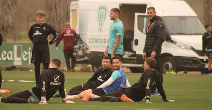 La sonrisa de Omar Perdomo en la vuelta a los entrenamientos.