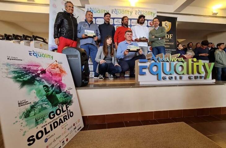 Los ganadores del Córdoba Golf Experience con el que arrancó el Circuito Andalucía Equality Golf Cup.