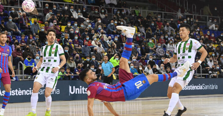 Una espectacular imagen del partido de ida en el Palau. Foto: FC Barcelona