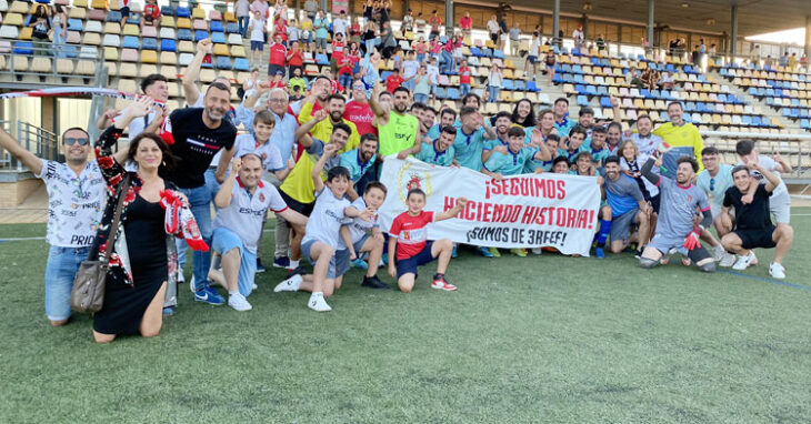 La foto del ascenso del Espeleño en Ayamonte. Foto: Atlético Espeleño