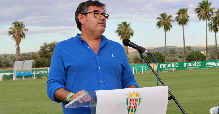 Javier González Calvo esta tarde en la Ciudad Deportiva.