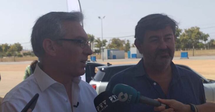 Ángel Fuentes, CEO de San Rafael Motor, junto a Javier González Calvo.