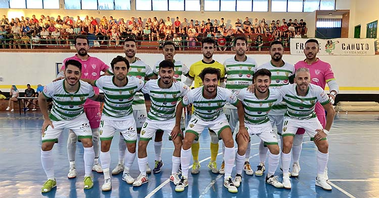 El primer once del Córdoba Patrimonio que goleó en Peñarroya.