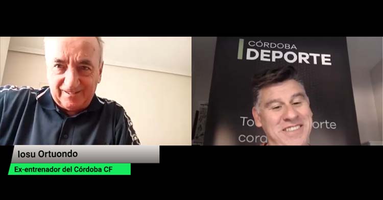 Iosu Ortuondo durante la charla futbolera con David Jurado.