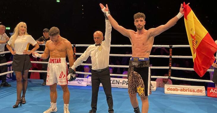 José Luis Navarro tras derrotar por KO al campeón alemán.